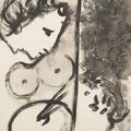 Marc Chagall — Образ с двойным профилем, присущим кавалеру, изображение 1