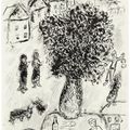 Marc Chagall — Большой букет в ле-туа-деревенский столик, изображение 3