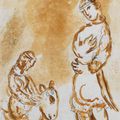 Marc Chagall — Абигайль, женщина Давида (не сохранилась ни в одном из последних библейских изданий, 1960), изображение 1