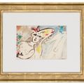 Marc Chagall — Этюд для "Пейсан и голубое животное в разговоре без румян’, изображение 2