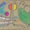 Marc Chagall — Этюд о красоте и влюбленных на дне Парижа, изображение 1
