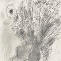 Marc Chagall — Интерьер с букетом цветов в турне, изображение 1