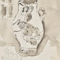 Marc Chagall — Интерьер рядом с вазой, изображение 1