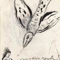 Marc Chagall — Очерк о восстановлении поэм Андрея Вознесенского ("Скрытым", Галлимар, Париж, 1973), изображение 1