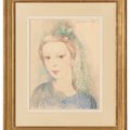 Marie Laurencin — Бюст молодой женщины, изображение 2