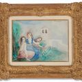 Marie Laurencin — Трое молодых людей в замковом парке, изображение 2