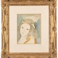 Marie Laurencin — Молодая девушка, ухаживающая за перлами и цветами, изображение 4