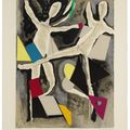 Marino Marini — "Персонажи Священного праздника печати", XX век, и Леон Амьель, Париж, 1970, изображение 3