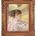 Mary Cassatt — Молодая леди в ложе смотрит направо, изображение 2