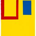 Mary Heilmann — Желтый, Красный + синий рисунок, изображение 1