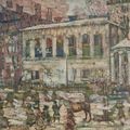 Maurice Brazil Prendergast — Снежный день, Бостон, изображение 1