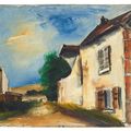 Maurice de Vlaminck — Старые дома в Вальмондуа, изображение 2