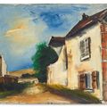 Maurice de Vlaminck — Старые дома в Вальмондуа, изображение 2