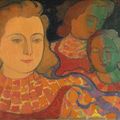 Maurice Denis — Молодые люди, которые сражаются с ангелами ( сзади ); Кладбище цветов ( сзади ), изображение 1