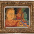 Maurice Denis — Молодые люди, которые сражаются с ангелами ( сзади ); Кладбище цветов ( сзади ), изображение 4