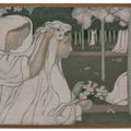 Maurice Denis — Молодые люди в чистом виде общаются, 1-е блюдо из "Женщины и жизни", блюдо для домашней кухни, изображение 2