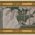 Maurice Denis — Молодые люди в чистом виде общаются, 1-е блюдо из "Женщины и жизни", блюдо для домашней кухни, изображение 4