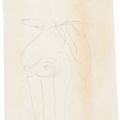 Maurice Sendak — Первая книга Уризена: Иллюстрация 3: "О пламя неистового желания"; дополнительный карандашный набросок (оборотная сторона), изображение 2