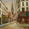 Maurice Utrillo — Улица и церковь, изображение 1