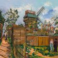 Maurice Utrillo — Мулен-де-ла-Галетт, Монмартр, изображение 1