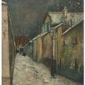 Maurice Utrillo — Улица Сен-Венсан-су-ла-неж, Монмартр, изображение 1