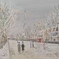Maurice Utrillo — Эйфелева башня в Париже совсем рядом, изображение 1