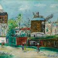 Maurice Utrillo — Мулен-де-ла-Галетт на Монмартре, изображение 1