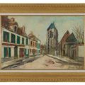 Maurice Utrillo — Деревенская улица, изображение 2