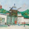Maurice Utrillo — Мулен-де-ла-Галетт, Монмартр, изображение 1