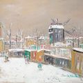 Maurice Utrillo — Мулен-де-ла-Галетт у самой границы, изображение 1