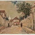 Maurice Utrillo — Улица Норвин на Монмартре, изображение 2