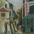 Maurice Utrillo — Красавица Габриэль и улица Сен-Венсан на Монмартре, изображение 1