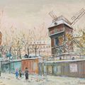 Maurice Utrillo — Мулен-де-ла-Галетт у самой границы, изображение 1