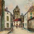 Maurice Utrillo — Церковь Маризи-Сент-Женевьев, улица Манталан, (Эна), изображение 1