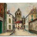 Maurice Utrillo — Церковь Маризи-Сент-Женевьев, улица Манталан, (Эна), изображение 3