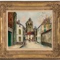 Maurice Utrillo — Церковь Маризи-Сент-Женевьев, улица Манталан, (Эна), изображение 4