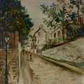 Maurice Utrillo — Улица Норвин на Монмартре, изображение 1