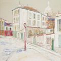 Maurice Utrillo — Площадь Жан-Батиста Клемана на Монмартре, изображение 1