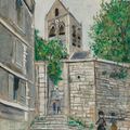 Maurice Utrillo — Церковь Оверс-сюр-Уаз (Валь-д'Уаз), изображение 1