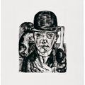 Max Beckmann — Сельбстбилдис в хижине штайфема (автопортрет в шляпе-котелке), изображение 3