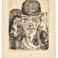 Max Beckmann — Selbstbildnis mit steifem Hut ("Автопортрет в шляпе-котелке"), изображение 2