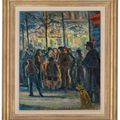 Maximilien Luce — Сцена на улице в Хивере, изображение 2
