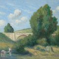 Maximilien Luce — Двое друзей на границе двух стран, изображение 1
