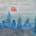 Milton Avery — Солнце Над Елями, изображение 1