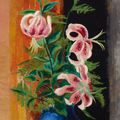 Moise Kisling — Цветы в вазе, изображение 1
