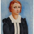 Moise Kisling — Женский портрет в голубом свете, изображение 2