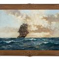 Montague Dawson — Близится закат, "Северное сияние", изображение 2