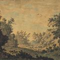 Mr. — Альбом рисунков, составленный Уильямом Мейсоном (1725-1797), включающий шестнадцать листов кисти преподобного Уильяма Гилпина, один - Александра Козенса и две вырезки из бумаги миссис Сиддонс, в переплете из сафьяновой кожи, украшенном позолотой., изображение 2