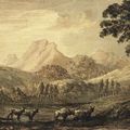 Mr. — Альбом рисунков, составленный Уильямом Мейсоном (1725-1797), включающий шестнадцать листов кисти преподобного Уильяма Гилпина, один - Александра Козенса и две вырезки из бумаги миссис Сиддонс, в переплете из сафьяновой кожи, украшенном позолотой., изображение 4