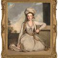 Mr. — Портрет Мэри Хорнек (1754-1840), позже миссис Фрэнсис Эдвард Гвин, в полный рост, стоящей на коленях в белом шелковом платье с тюрбаном в тон и газовым поясом., изображение 2